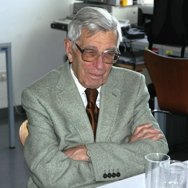Karl Lintner bei der Feier zu seinem 90. Geburtstag