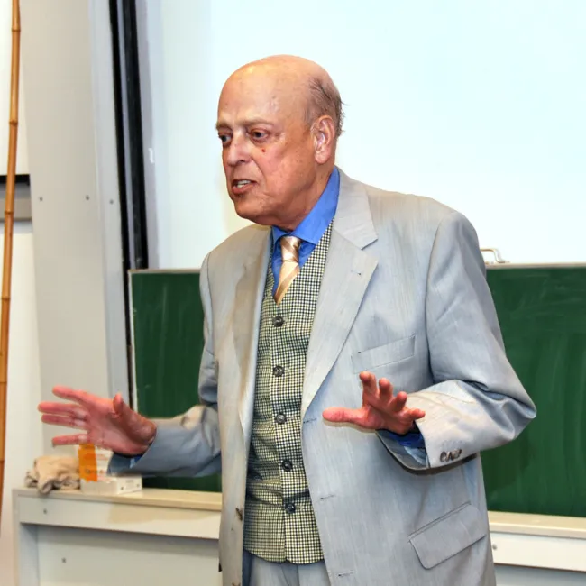 Othmar Preining bei der Feier zu seinem 80. Geburtstag