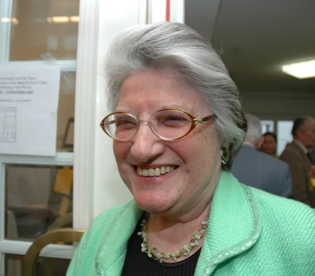 Christl Langstadlinger bei der Abschiedsvorlesung von Alfred Bartl