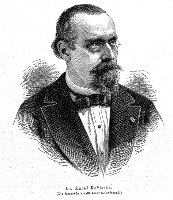 Karel Kořistka (1825–1906), Geographie, Mathematik