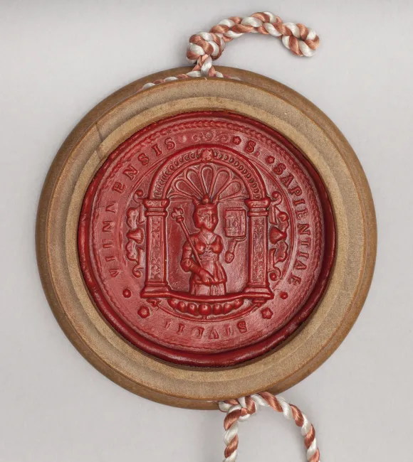 Großes Siegel der Universität Wien (Sapientia-Siegel), seit 1552 in Verwendung