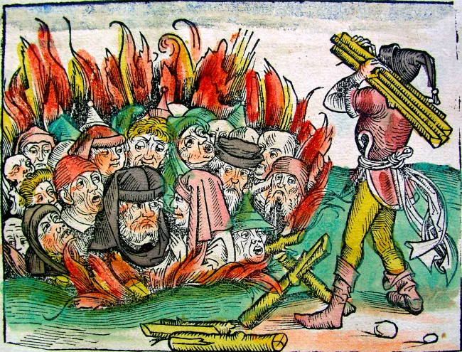 Verbrennung von Juden (in Deggendorf?)