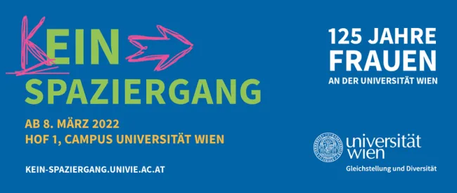 Ausstellung „(K)Ein Spaziergang – 125 Jahre Frauen an der Universität Wien“, 2022
