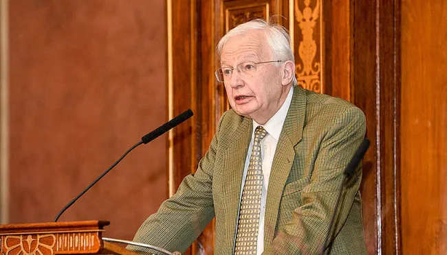 Nobelpreisträger Jean-Marie Lehn bei der Verleihung des Ehrendoktorats am Dies academicus der Universität Wien 2019