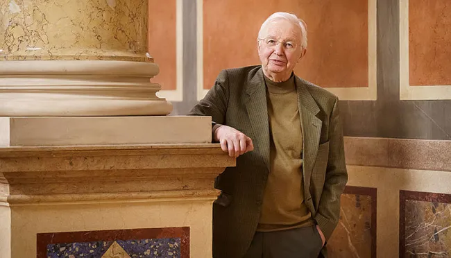 Nobelpreisträger Jean-Marie Lehn im großen Festsaal der Universität Wien