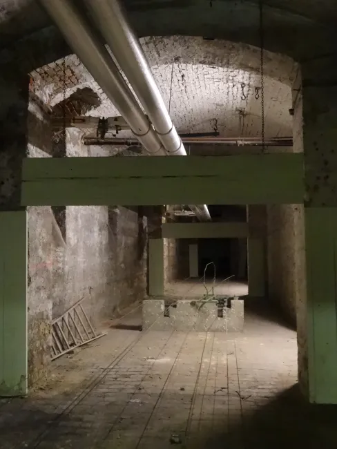 Der ehemalige Schießkeller im Hauptgebäude der Universität Wien