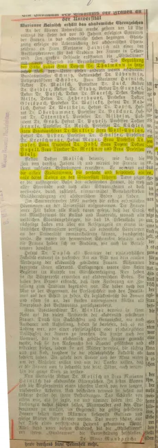 Verleihung Ehrenzeichen an Marainne Hainisch