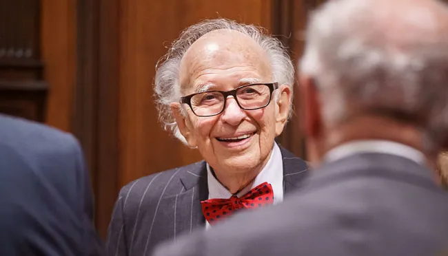 Eric Kandel bei der Feier der Universität Wien und Medizinischen Universität Wien zu seinem 90. Geburtstag