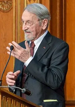 Chemiker und Nobelpreisträger Martin Karplus bei der Verleihung des Ehrendoktorates der Universität Wien 2015