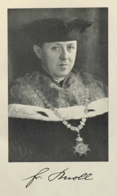 Fritz Knoll (1883–1981) als Rektor der Universität Wien, 1941