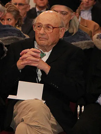 Walter Kohn bei der Verleihung des Ehrendoktorats der Universität Wien