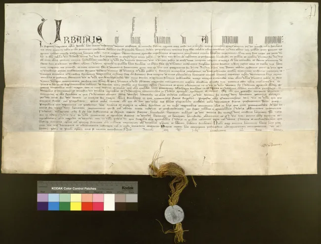 Papst Urban V. erteilt die Zustimmung zur Errichtung der Wiener Universität („Päpstlicher Stiftbrief“), 1365