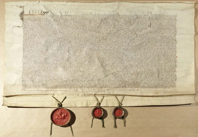 Stiftbrief (Gründungsurkunde) der Universität Wien, deutsche Fassung, 1365