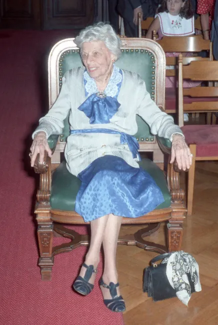 Martha Stephanie Browne bei der Verleihung des Ehrendoktorats an der Universität Wien 1989