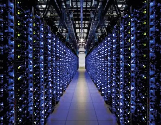 Eine Server-Farm von Google, das Data Center in Douglas County, Georgia, USA
