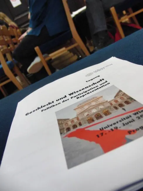 Tagungsprogramm „Geschlecht und Wissenschaft. Politiken der Partizipation und Repräsentation“