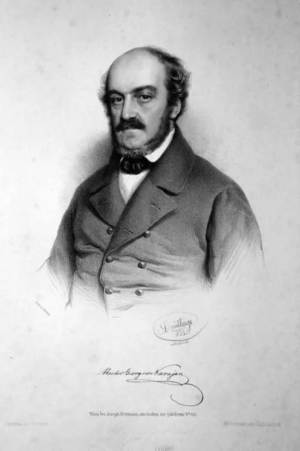 Theodor von Karajan (1810–1873), Germanistik, Geschichte