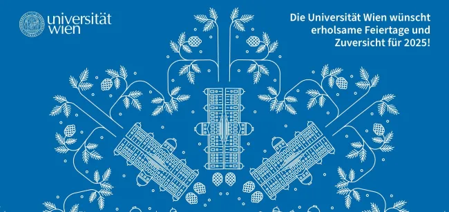 Weihnachtskarte der Universität Wien 2024