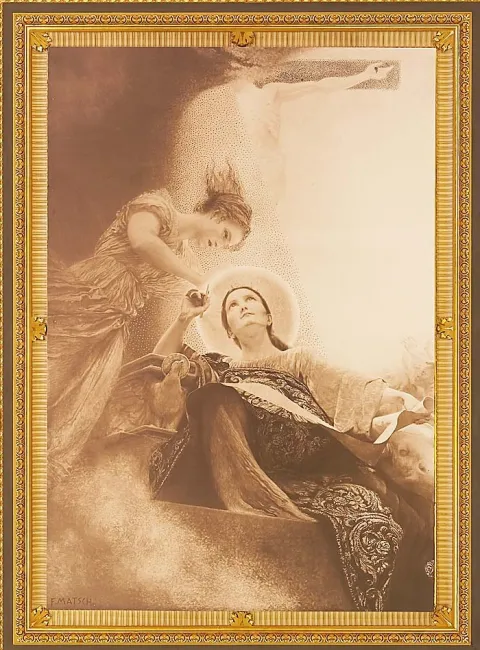 Franz Matsch: Sinnbild der Theologie (Fakultätsbild), 1900