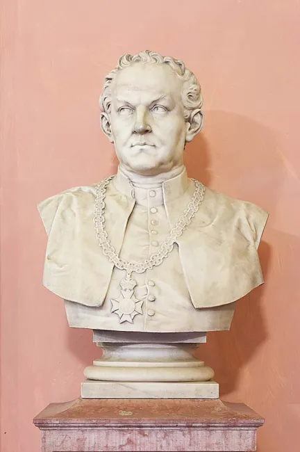 Denkmal für Karl Werner (1821–1888) im Arkadenhof der Universität Wien, gestaltet von Franz Koch, enthüllt 1897