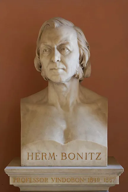 Denkmal für Hermann Bonitz (1814–1888) im Arkadenhof der Universität Wien, gestaltet von Karl Kundmann, enthüllt 1893