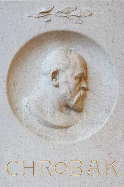 Denkmal für Rudolf Chrobak im Arkadenhof der Universität Wien, gestaltet von Edmund Hellmer, errichtet 1927
