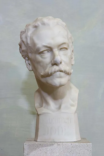 Denkmal für Friedrich Jodl (1849–1914) im Arkadenhof der Universität Wien, gestaltet von Hans Mauer, enthüllt 1924