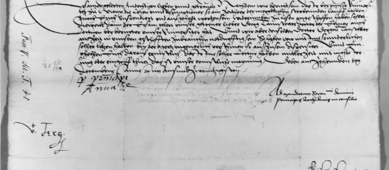 Königliches Reskript (1521), mit dem Georg Tannstetter von seiner Lektur dispensiert wird