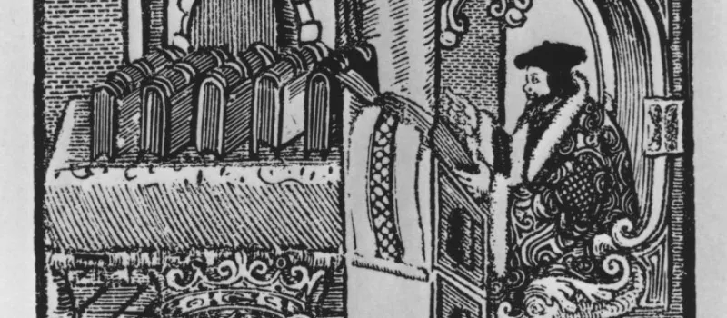 Der Theologe Leonhard Villinus (Höfler) im Hörsaal, 1567
