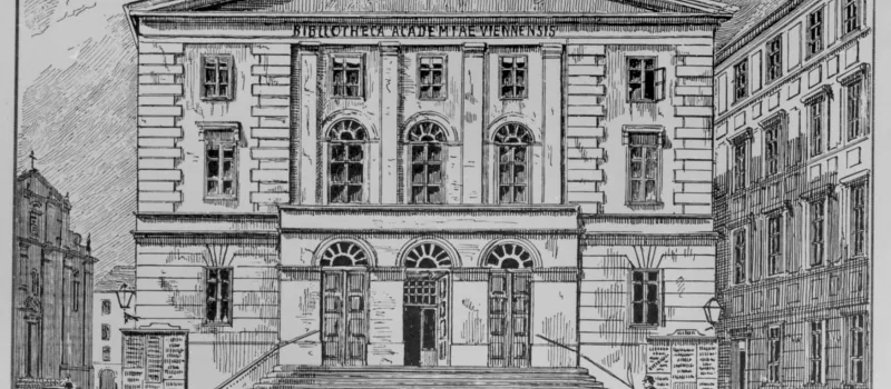 Die Universitätsbibliothek vor ihrem Umzug in das Hauptgebäude an der Ringstraße