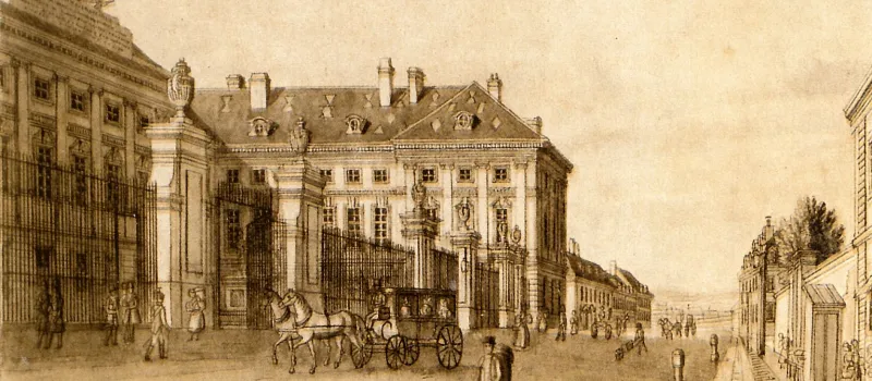 Josephinum (Medizinisch-chirurgische Militärakademie) in der Währingerstraße (heute: Institut für die Geschichte der Medizin)