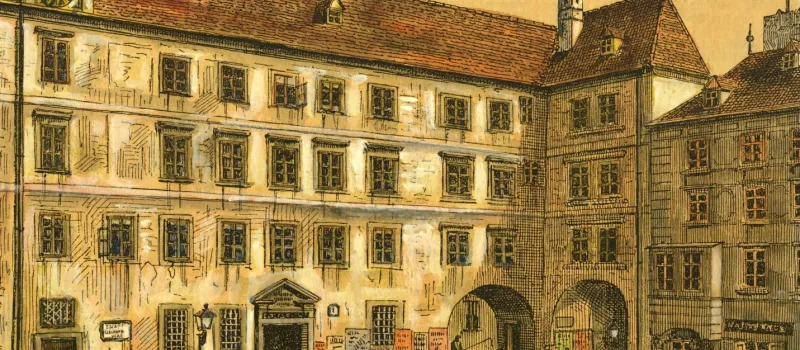 Platz vor der „Alten Universität“ (Kollegsgebäude)